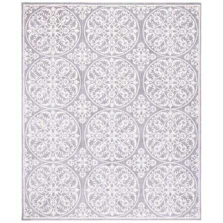 Safavieh 4 ft. 5 in. x 6 ft. 5 in. Lagoon 500 Contemporary Rectangle Power Loomed Rug - Gray & Ivory LGN505F-4